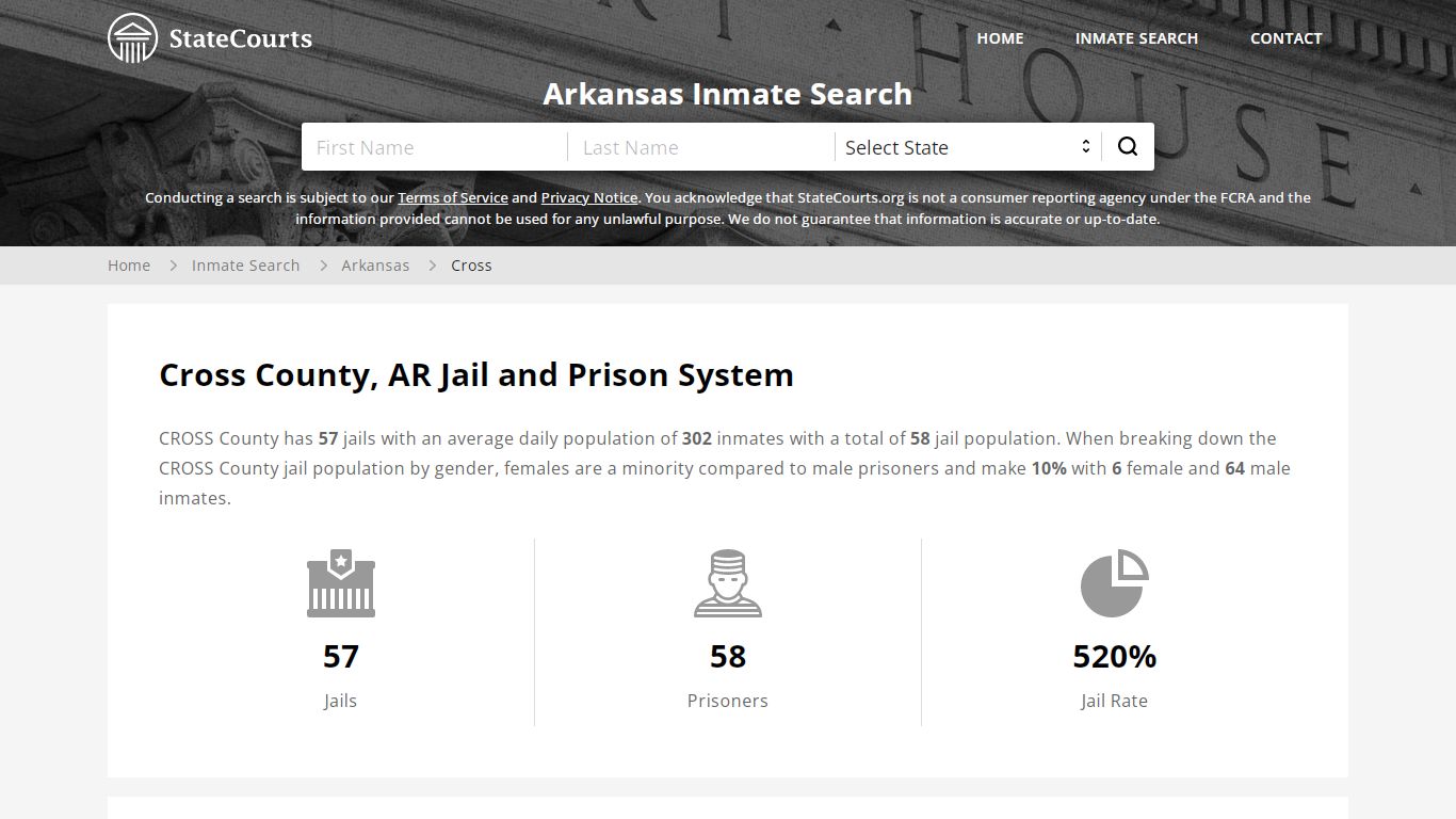 Cross County, AR Inmate Search - StateCourts